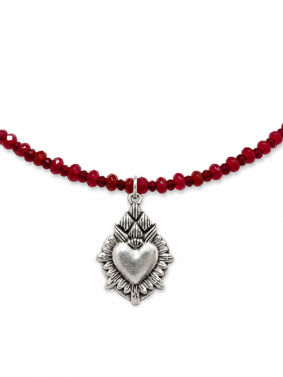 Collored Collars Corazón con Collar Color Rubí – TLAPALITA