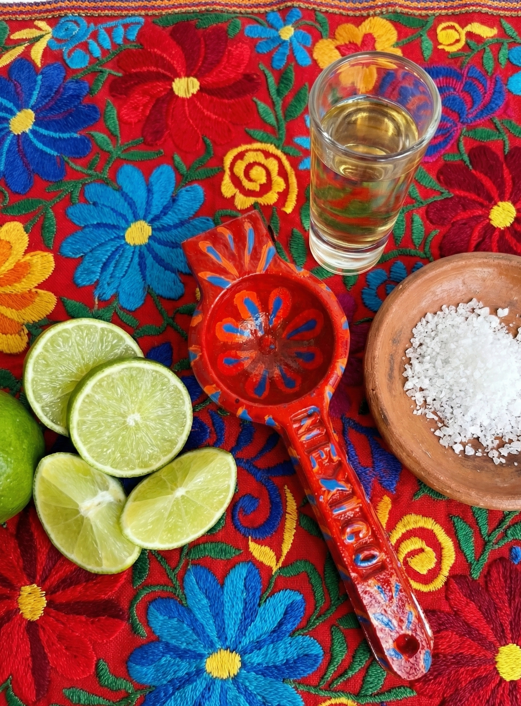 Exprimidor de limones pintado a mano