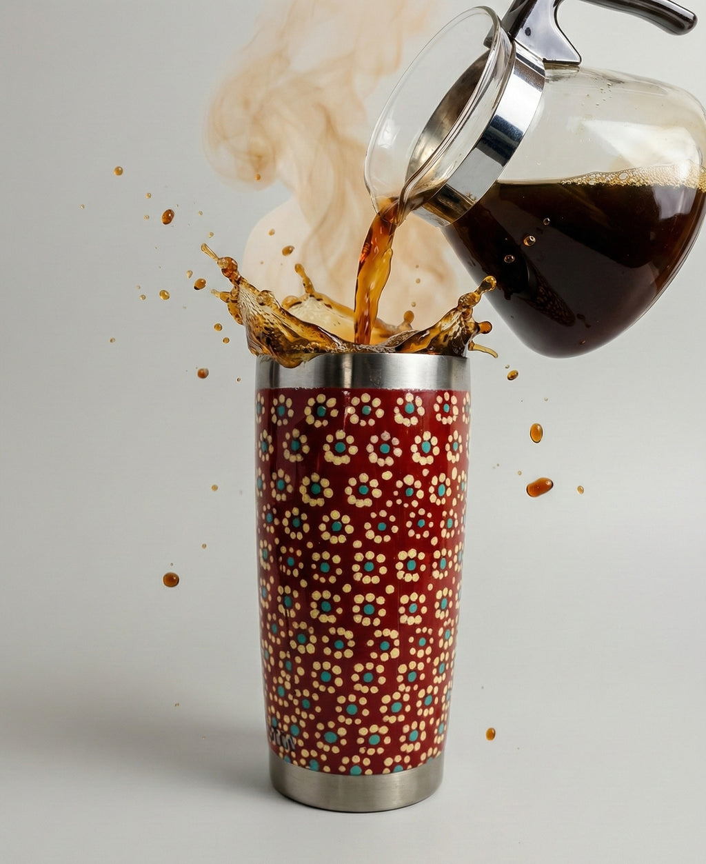 Termo 16 oz pintado a mano