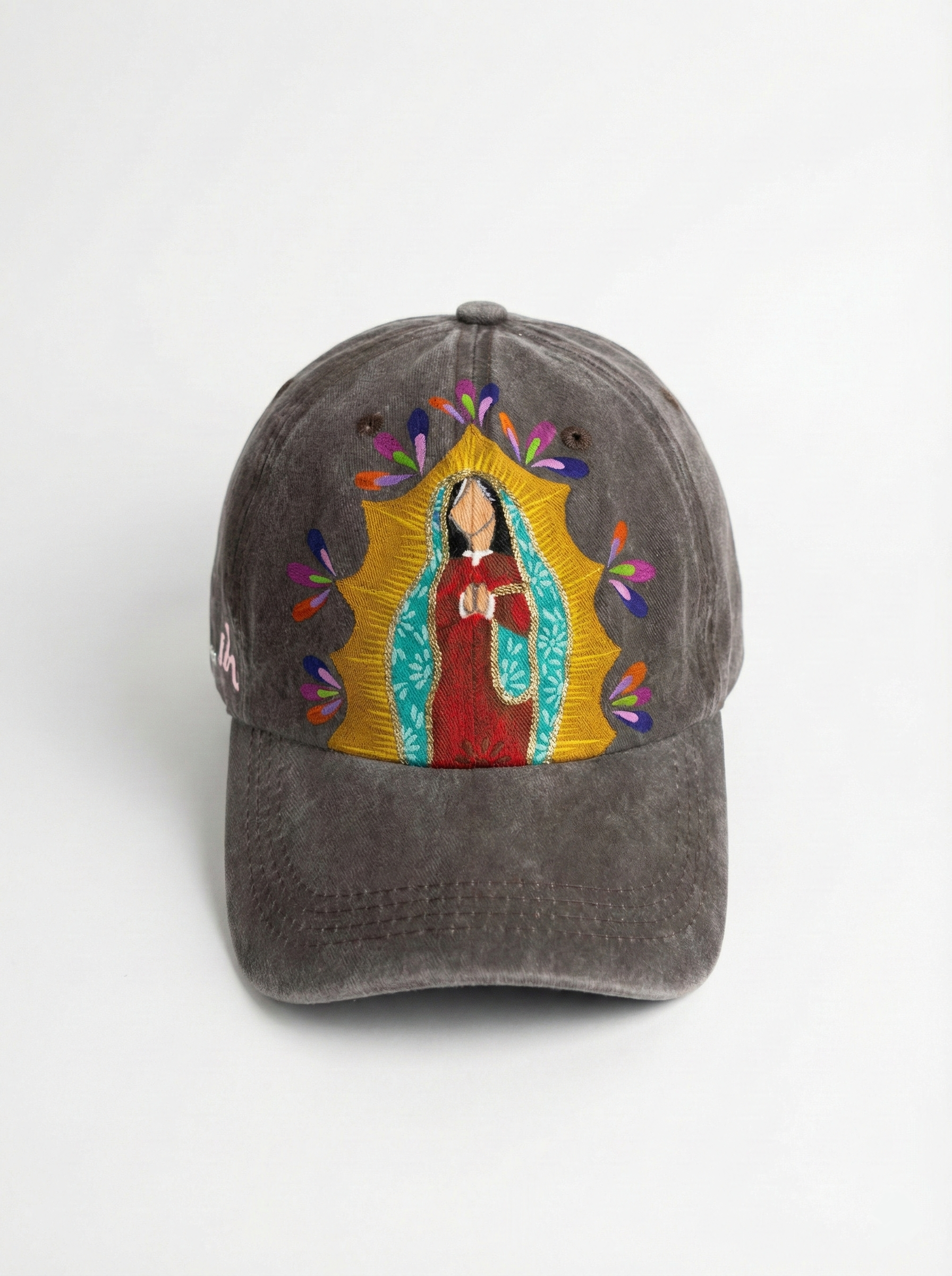 Gorra de la virgen pintada a mano
