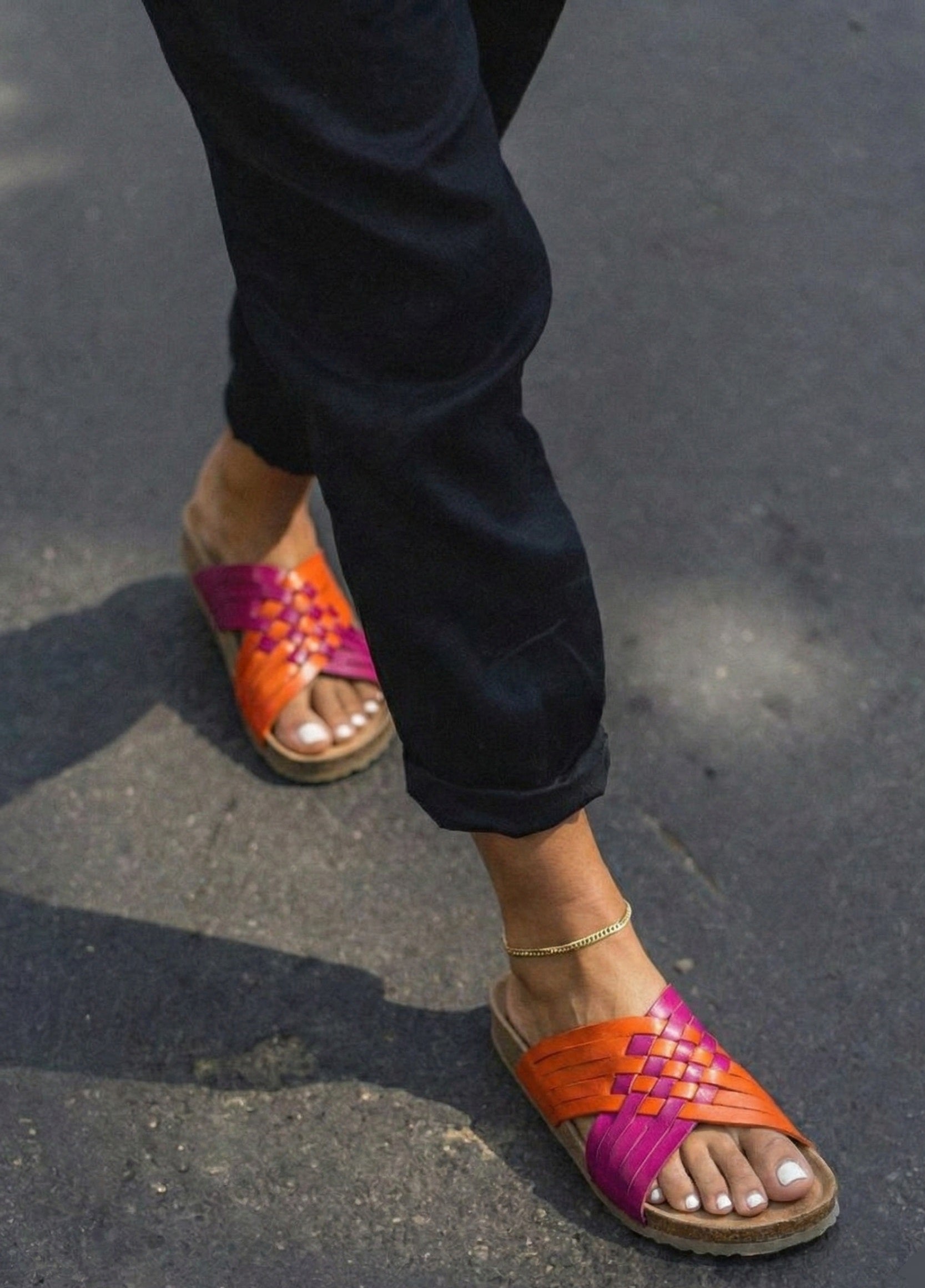 Sandalias artesanales de piel