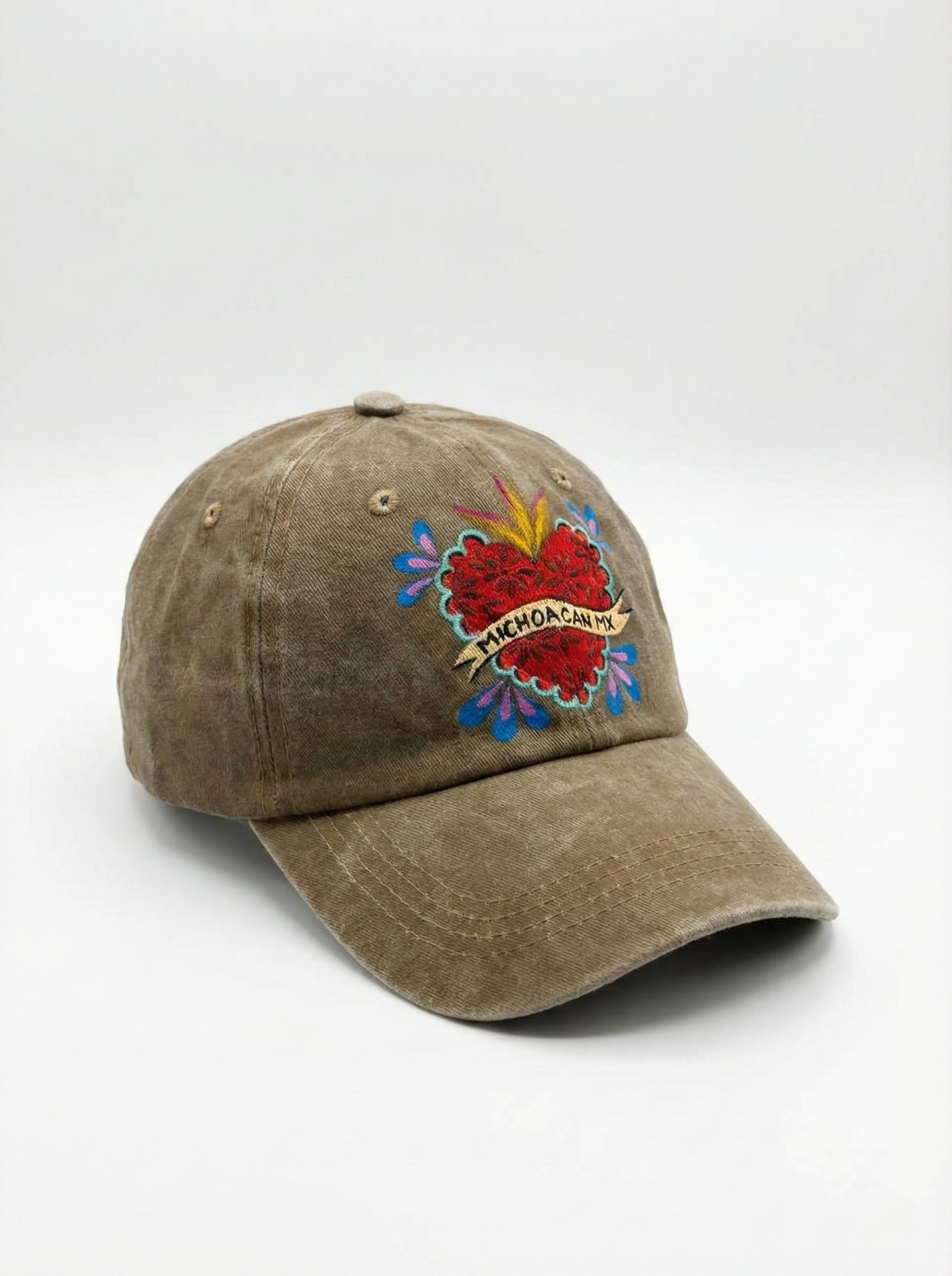 Gorra pintada a mano del sagrado corazon