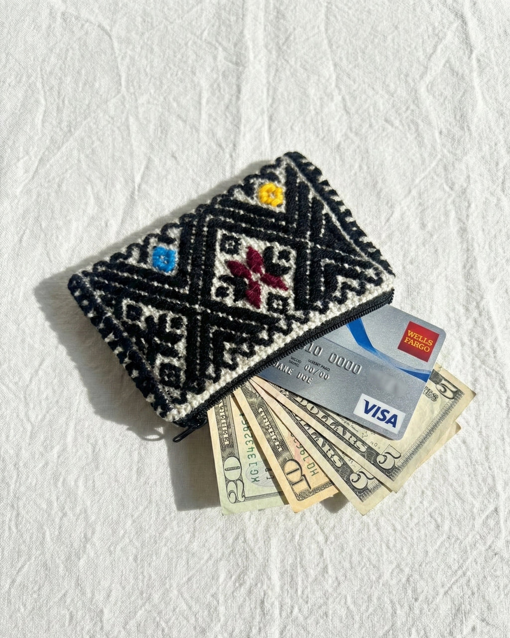 hand-woven coin purse